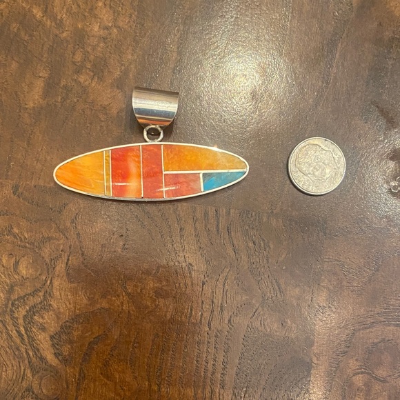 Multicolor Oval Pendant